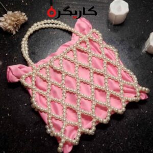 Elegant Tea Pink Pearl Potli Bag – Designer Wedding & Party Pouch | Karigra