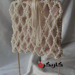 Elegant Skin Pearl Potli Bag – Designer Wedding & Party Pouch | Karigra