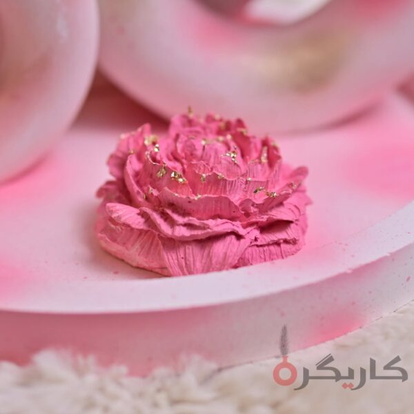 Abstract Pink Golden Donut Vase (Set of 5) Without Flowers | Karigra - Image 4