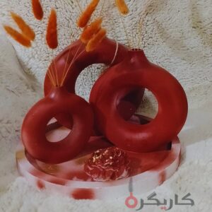 Elegant Brown Donut Vase Set – Modern Minimalist Home Decor (Set of 5) | Karigra