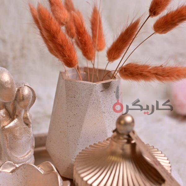 Elegant Golden White Home Decor (Set of 5) | Karigra