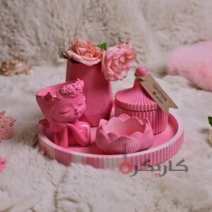 Elegant and Beautiful Pink Home Decor (Set of 5) | Karigra