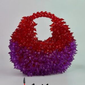 Handmade Beaded Handbags – Luxury Elegant Floral Bead Designs in Black & White Color Combinations