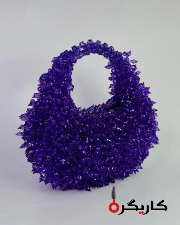 Handmade Beaded Handbags – Luxury Elegant Floral Bead Designs in Black & White Color Combinations