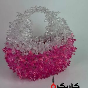 Handmade Beaded Handbags – Luxury Elegant Floral Bead Designs in Black & White Color Combinations