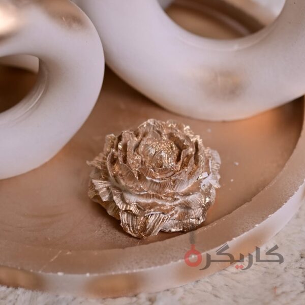 White Golden Donut Vase (Set of 5) Without Flowers | Karigra - Image 2