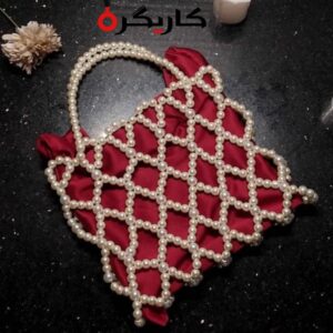 Elegant Red Pearl Potli Bag – Designer Wedding & Party Pouch | Karigra